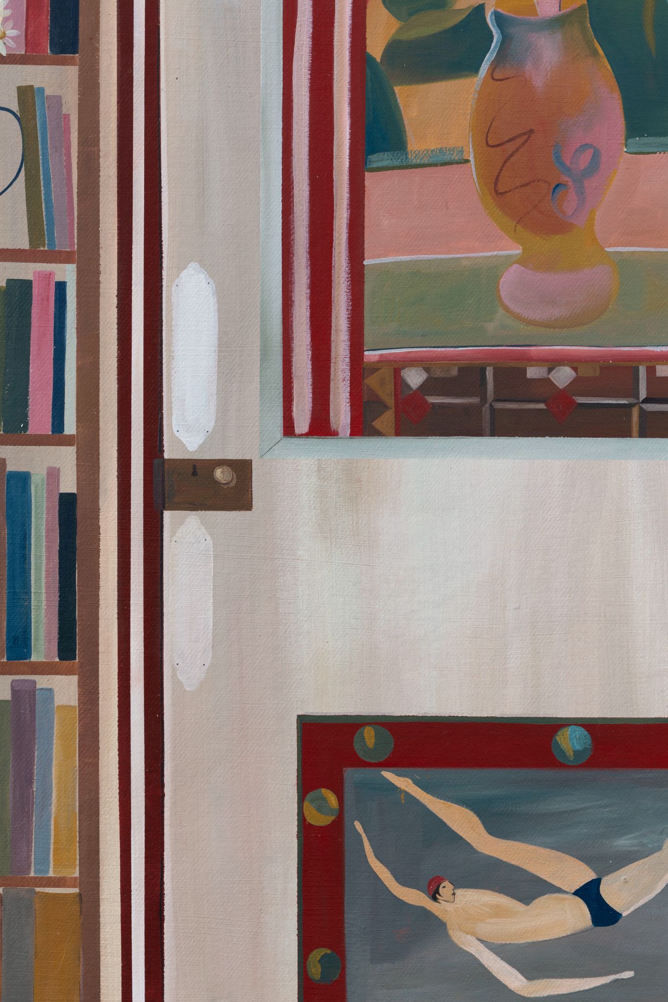 Vanessa Bell Painted Door.