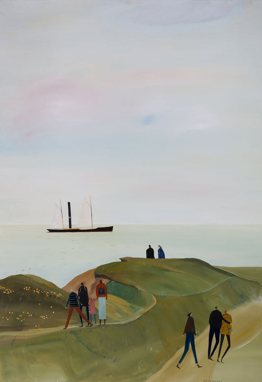 Cliff Top Walkers Print