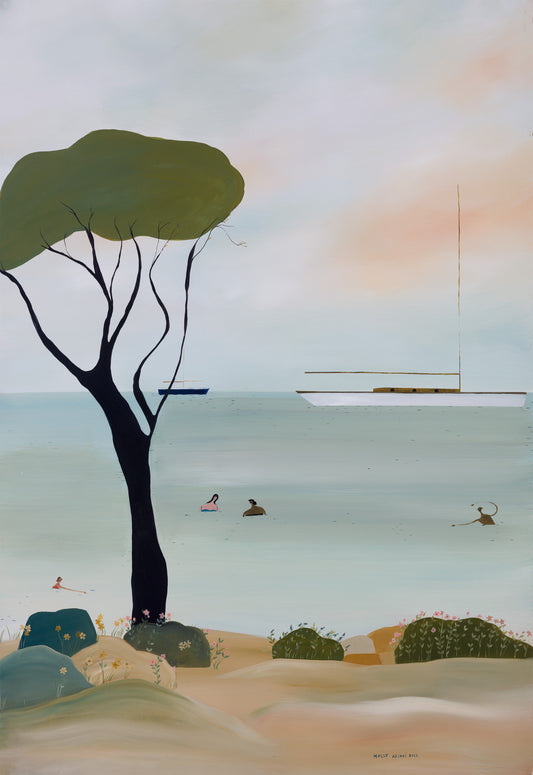 Tree & Swimmers Print